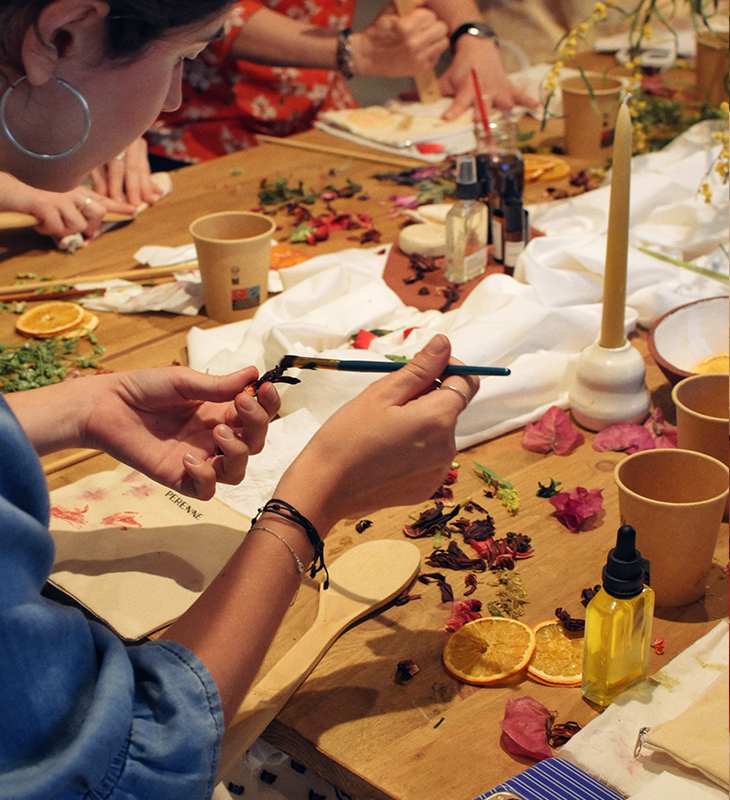 Estampación Botánica & Cuidado facial