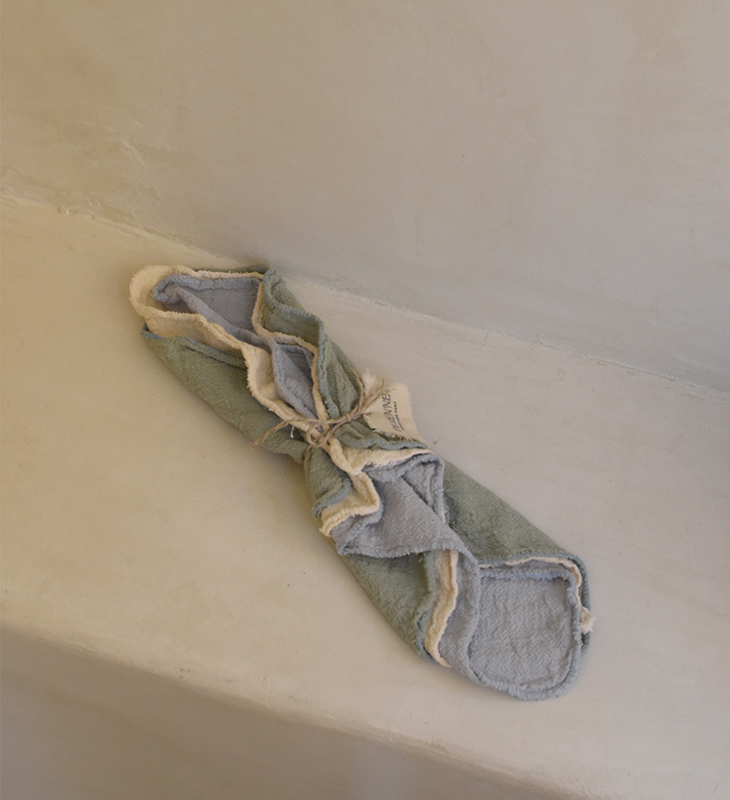 Set de tres paños de algodón