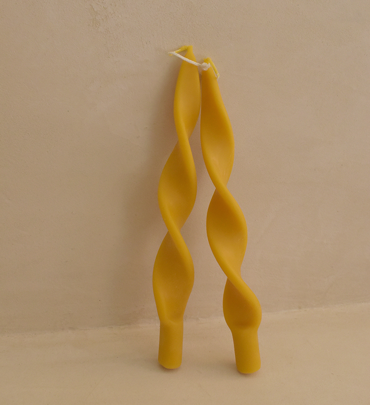 Vela viraje de cera de abeja